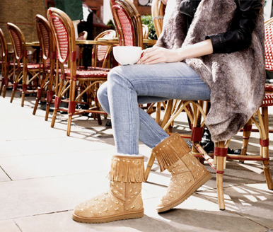 botas ugg con flecos botas ugg con flecos